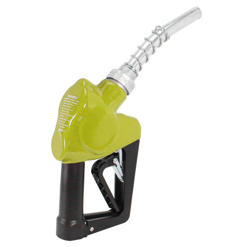 Husky 159416N-05 X 3/4" Yellow Unleaded Nozzle with Three Notch Hold Open Clip & Mate Guard and Polymer Handle Cover